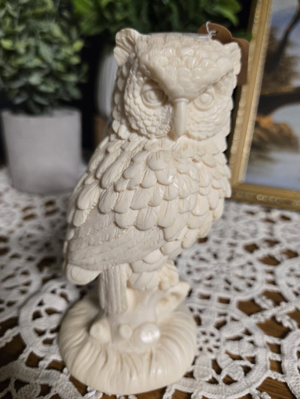 A. Santini Italian Owl Figurine – 6" – Original Label